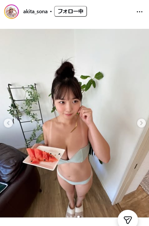 秋田そなのインスタグラムから