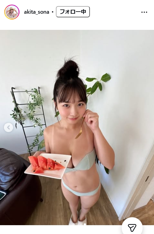 秋田そなのインスタグラムから