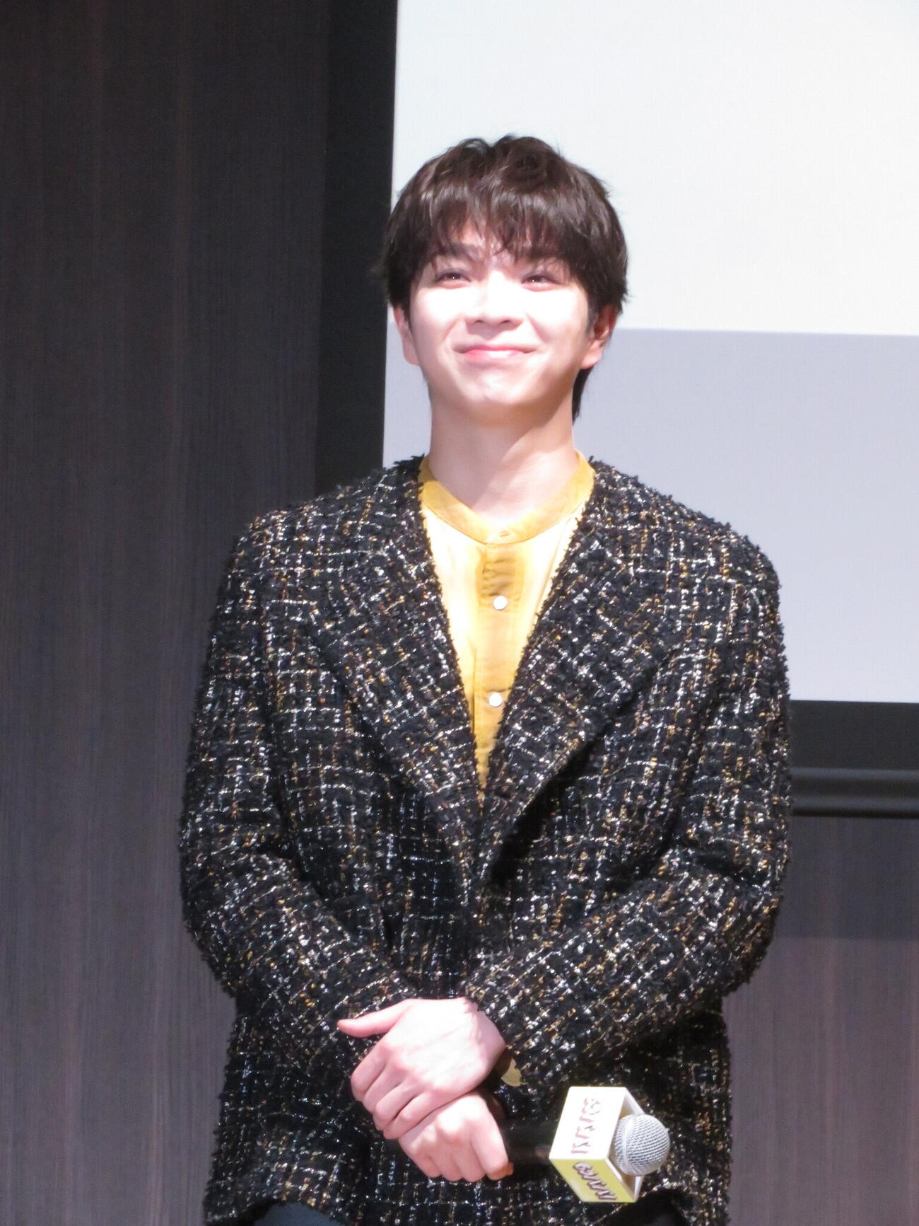 「もうパパ！」の制作発表会見に出席したM！LK塩﨑太智