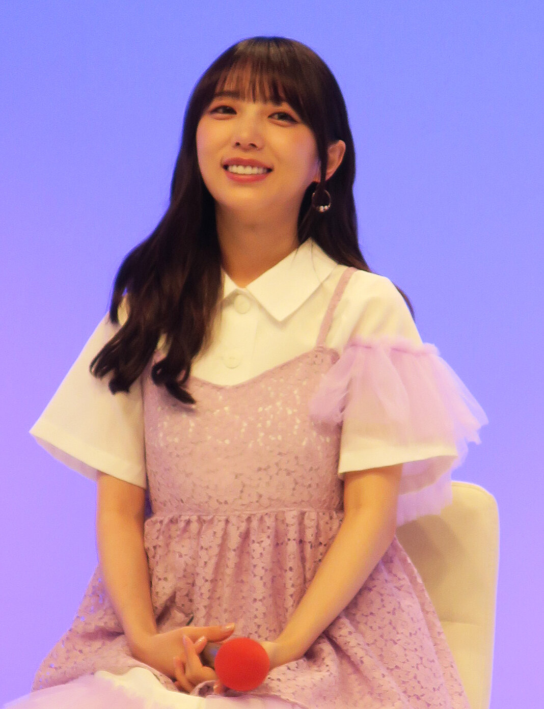 テレビ東京系ドラマNEXT「溺愛カレシの作り方～セから本命になる女の子の話～」記者会見に登壇した主演の与田祐希
