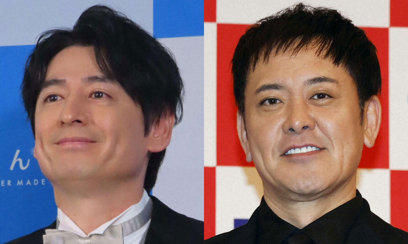 博多大吉（左）と有田哲平