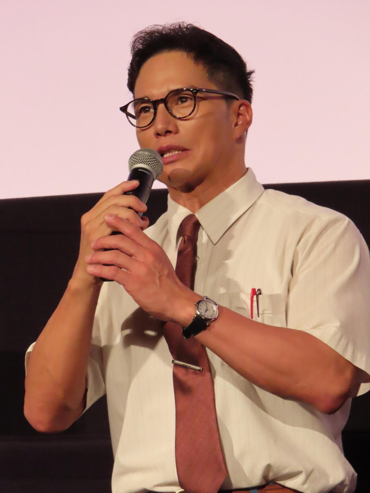 「おいしい給食　season4」1、2話最速プレミア上映会＆トークイベントに登壇した市原隼人（撮影・鎌田良美）