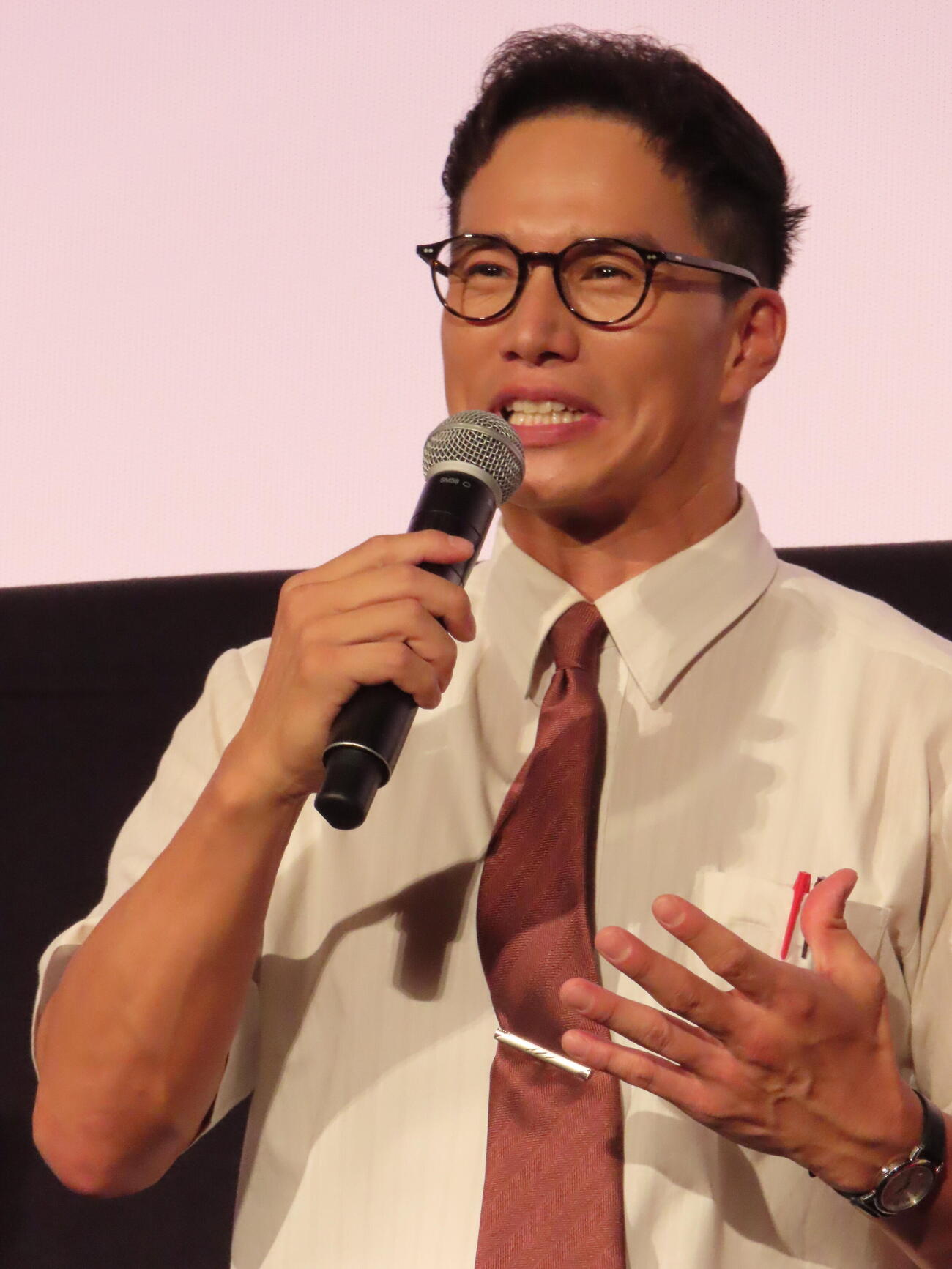 「おいしい給食　season4」1、2話最速プレミア上映会＆トークイベントに登壇した市原隼人（撮影・鎌田良美）