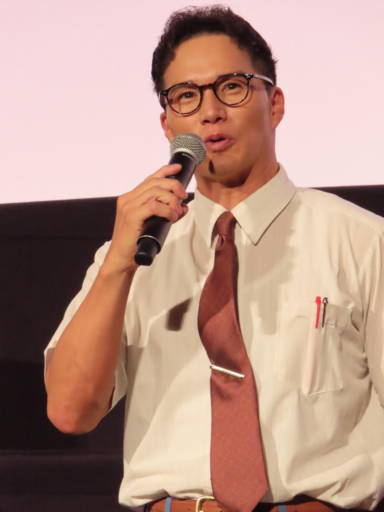 「おいしい給食　season4」1、2話最速プレミア上映会＆トークイベントに登壇した市原隼人（撮影・鎌田良美）