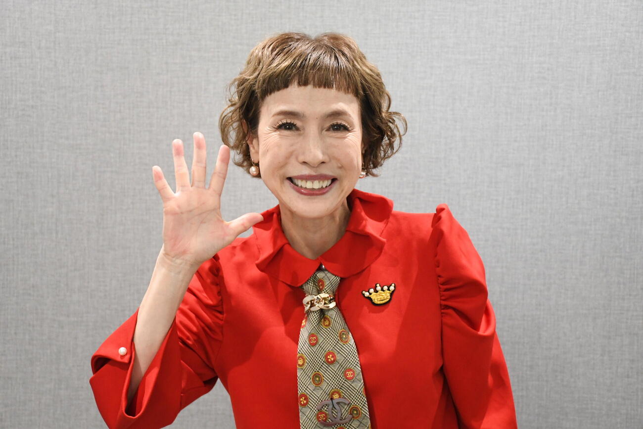 WAHAHA本舗特別公演「最後のショー☆ビジネス」の取材会に出席した久本雅美（撮影・阪口孝志）