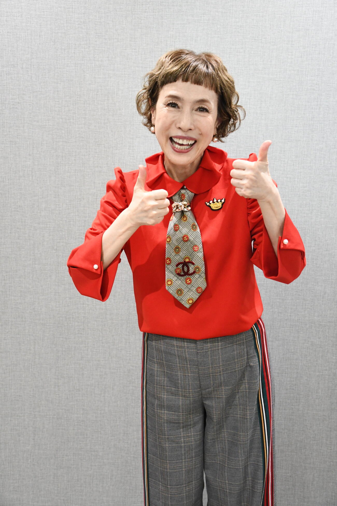 WAHAHA本舗特別公演「最後のショー☆ビジネス」の取材会に出席した久本雅美（撮影・阪口孝志）