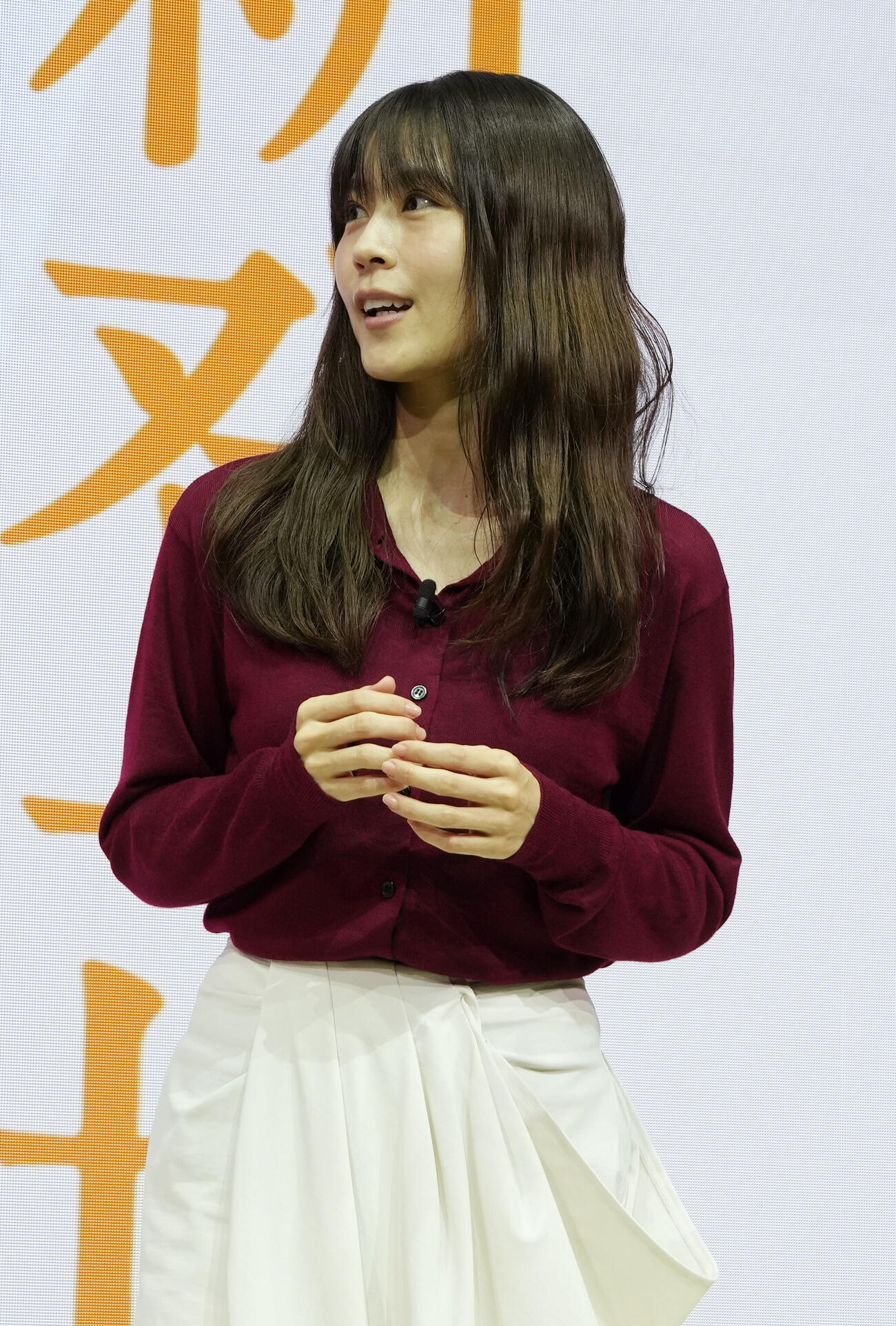 トークする有村架純（撮影・小島史椰）