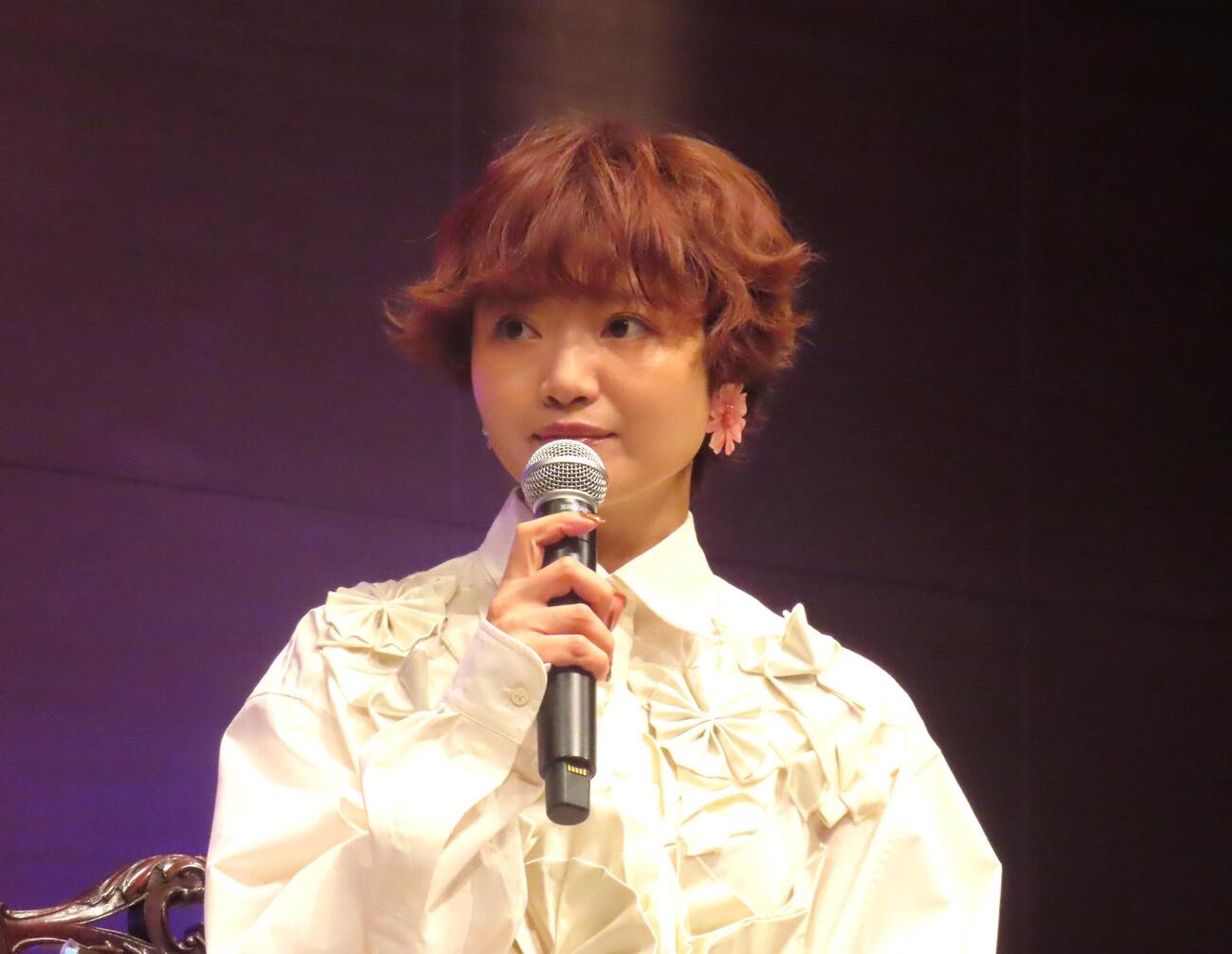 乳がん啓発イベント「ピンクリボンフェスティバル2026」に出席した矢方美紀（撮影・会田京叶）