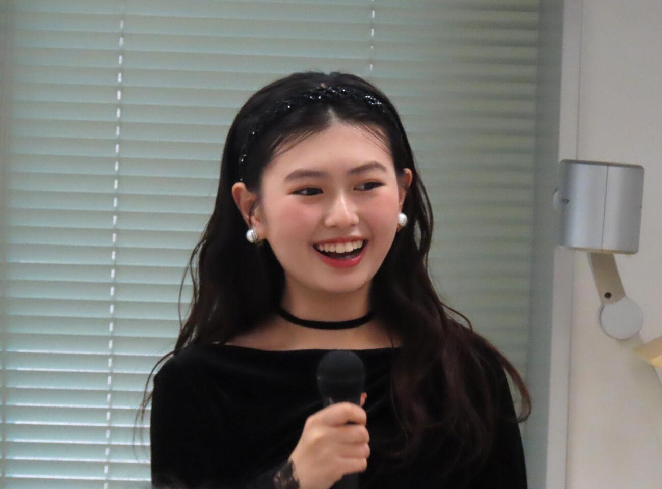 消費者トラブル啓発イベント「STOP！若者の消費者トラブル」に出席した長浜広奈（撮影・会田京叶）