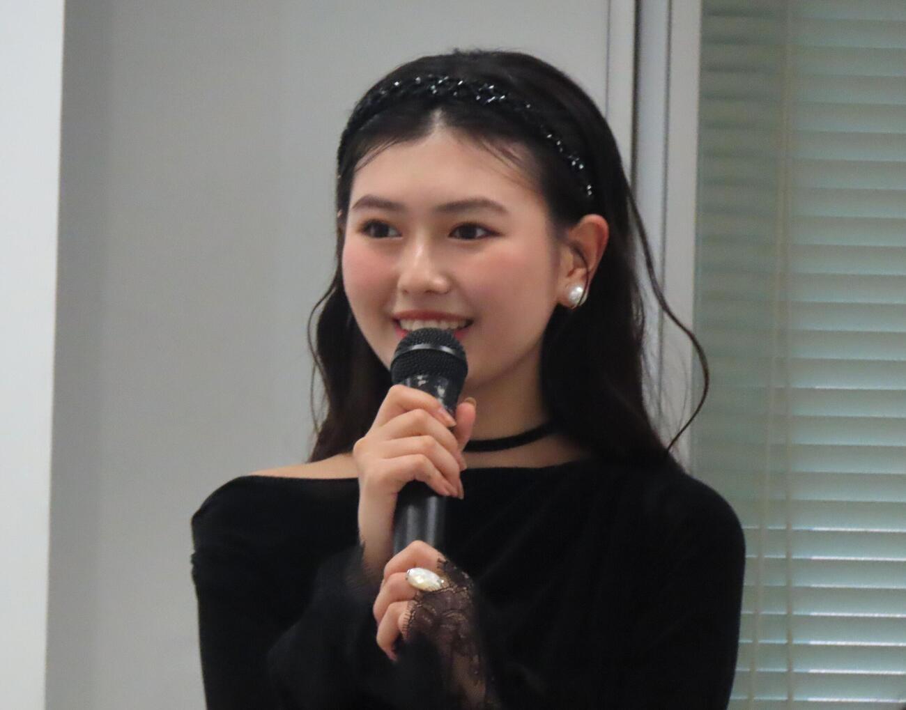 消費者トラブル啓発イベント「STOP！若者の消費者トラブル」に出席した長浜広奈（撮影・会田京叶）