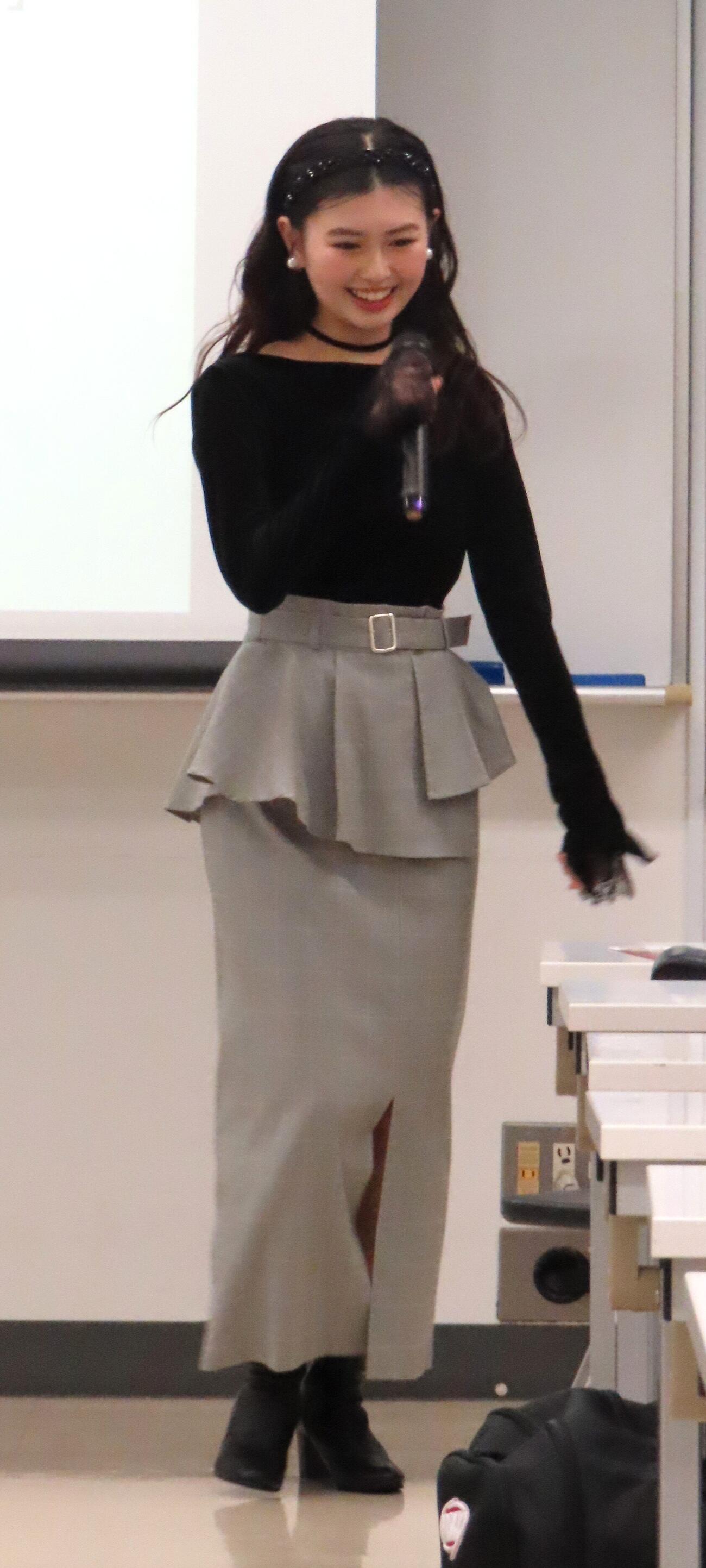 消費者トラブル啓発イベント「STOP！若者の消費者トラブル」に出席した長浜広奈（撮影・会田京叶）