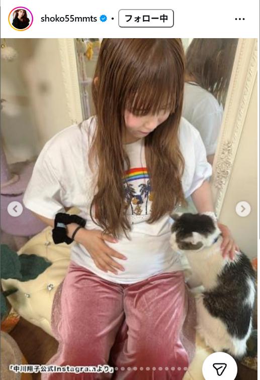 中川翔子のインスタグラムから