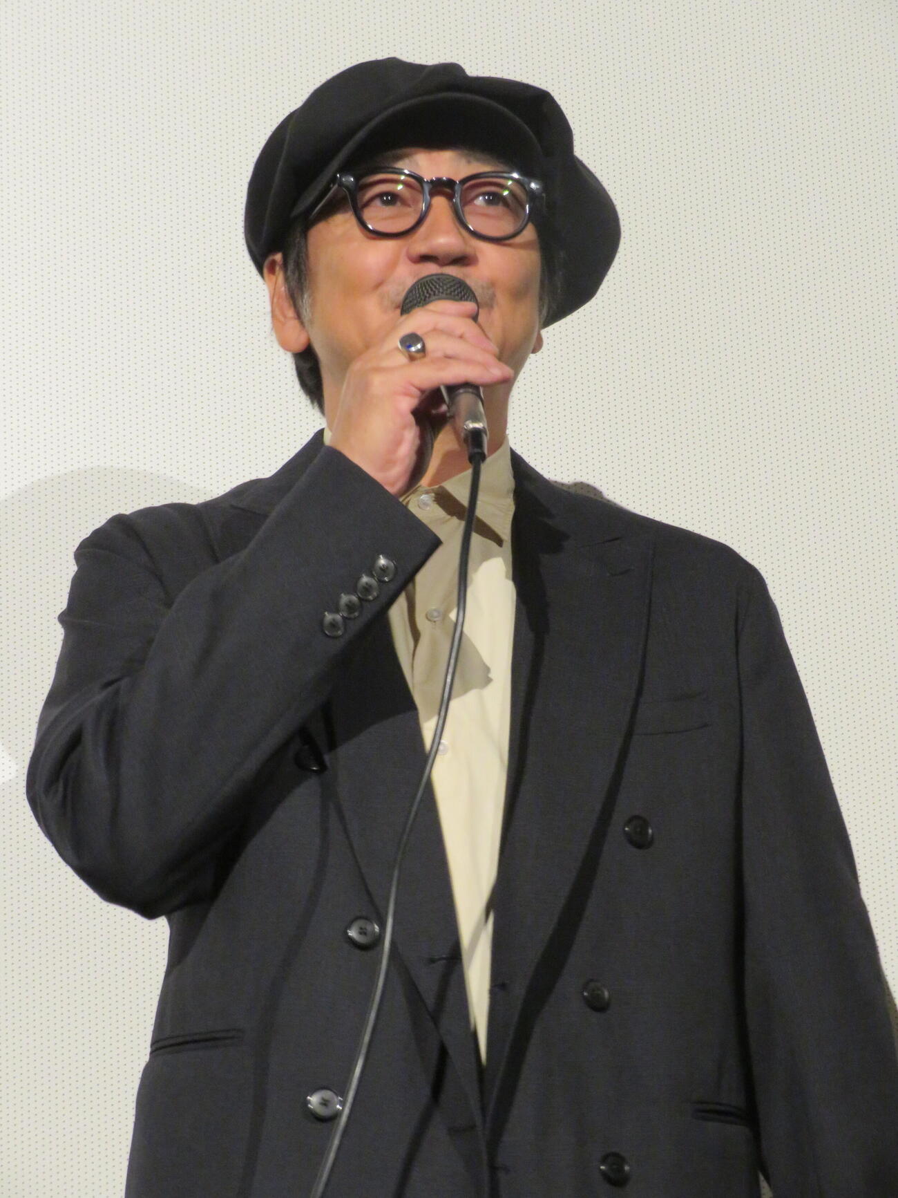 映画「あなたの息子ひき出します！」初日舞台あいさつに登壇した大森南朋（撮影・村上幸将）