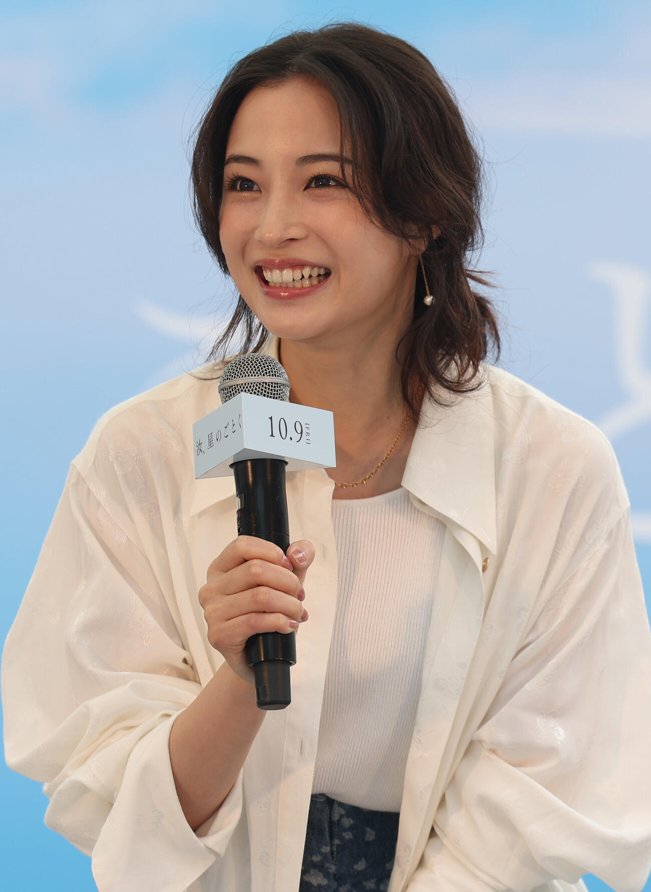 映画「汝、星のごとく」の公開直前イベントに登壇した広瀬すず（撮影・水谷安孝）