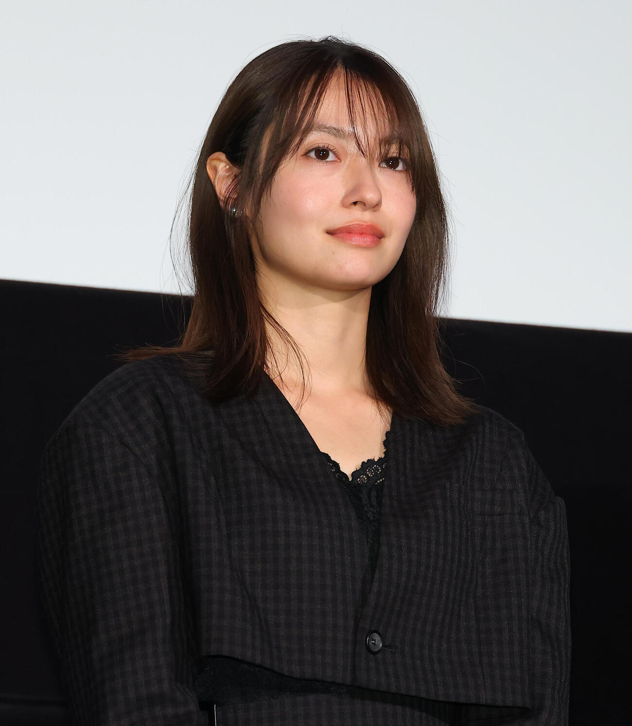 映画「キリコのタクト～YELL～」公開記念上映会舞台あいさつを行う田辺桃子（撮影・中島郁夫）