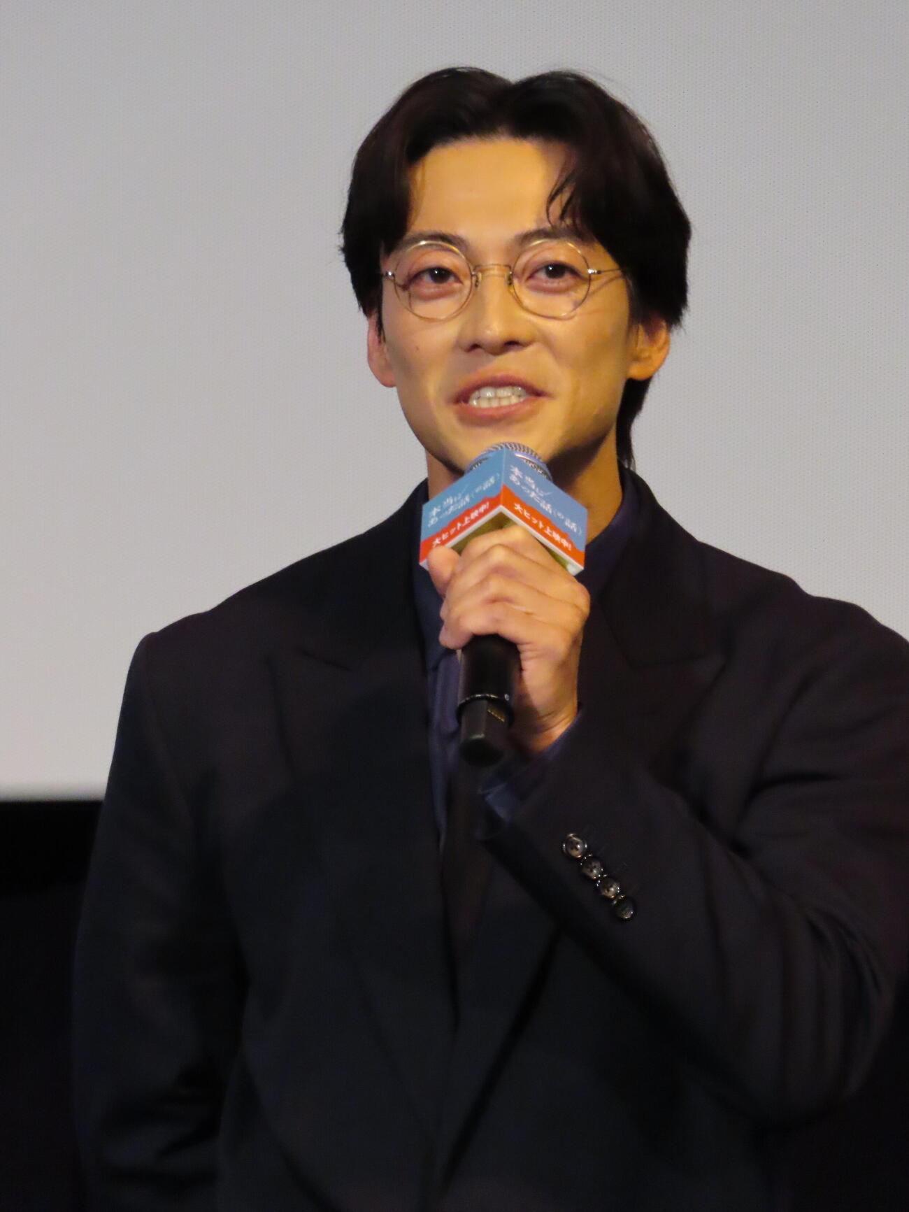 映画「本当にあった話（の話）」公開記念舞台あいさつに登壇した大東駿介（撮影・鎌田良美）