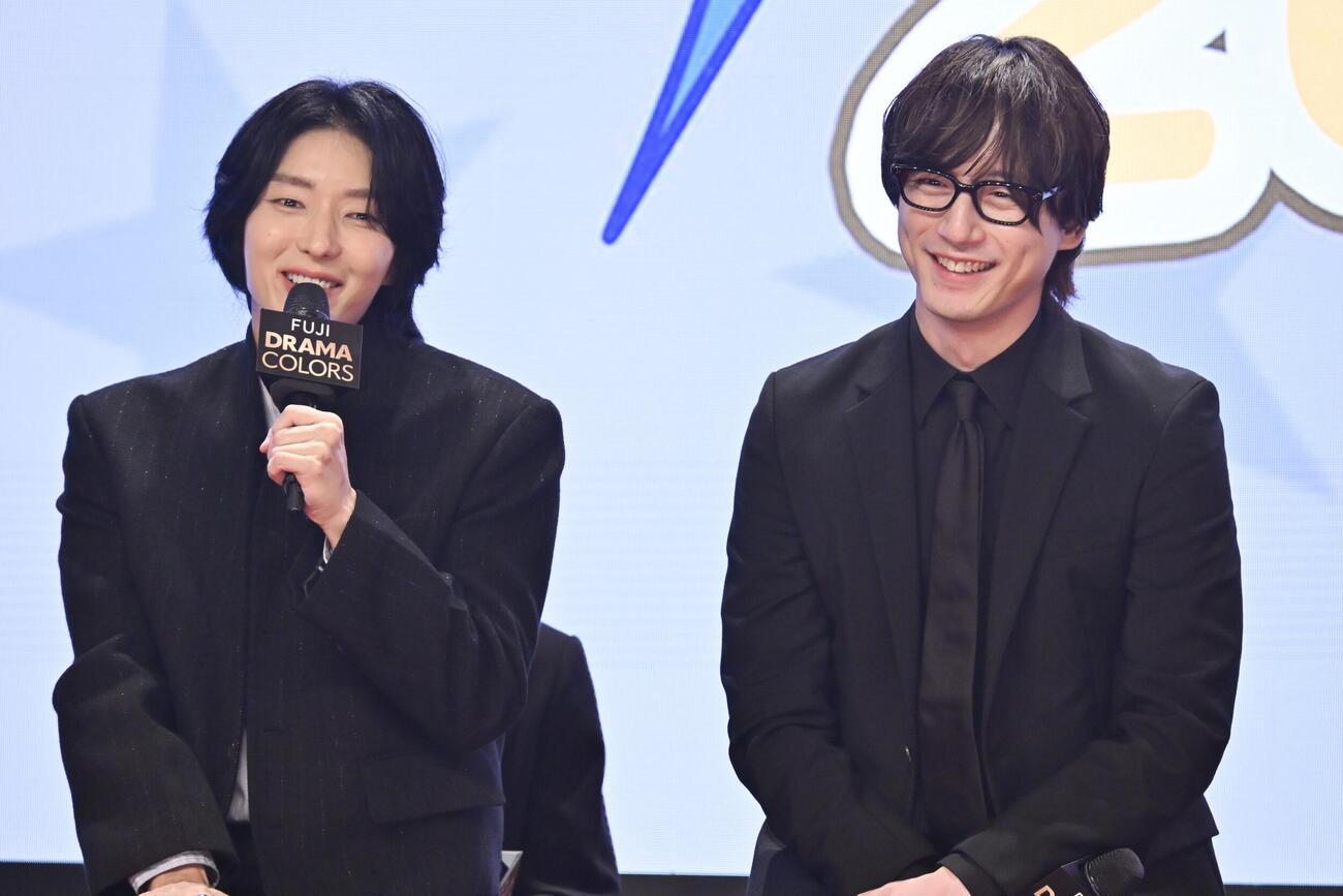 「FUJI DRAMA COLORS 2026 AUTUMNに登壇した左からイ・ジュンギ、坂口健太郎