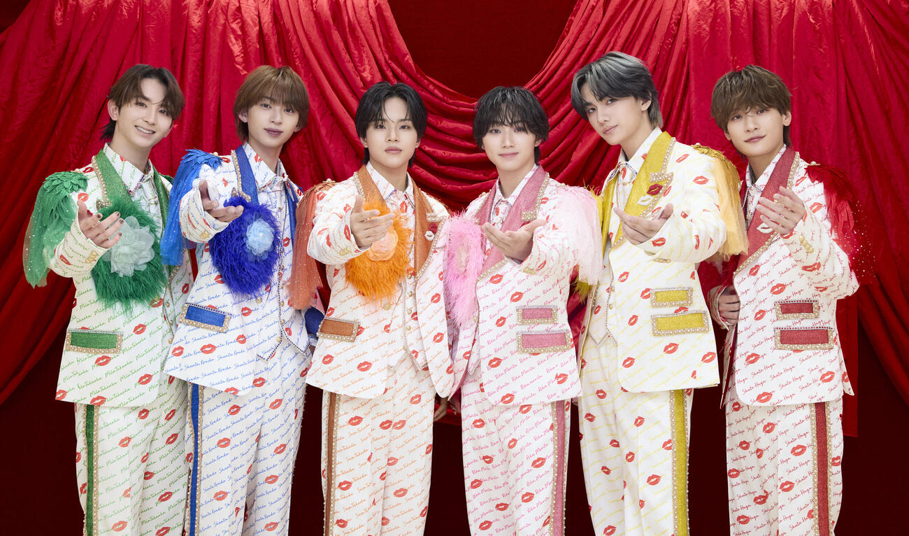 ツアー愛知公演を開催したLienel。左から高岡ミロ、近藤駿太、武田創世、森田璃空、高桑真之、芳賀柊斗