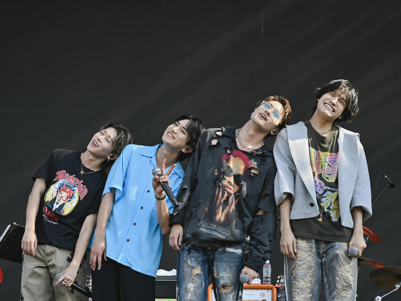 日韓音楽フェスティバル「XMF」に出演したAぇ！group、左から末澤誠也、正門良規、小島健、佐野晶哉