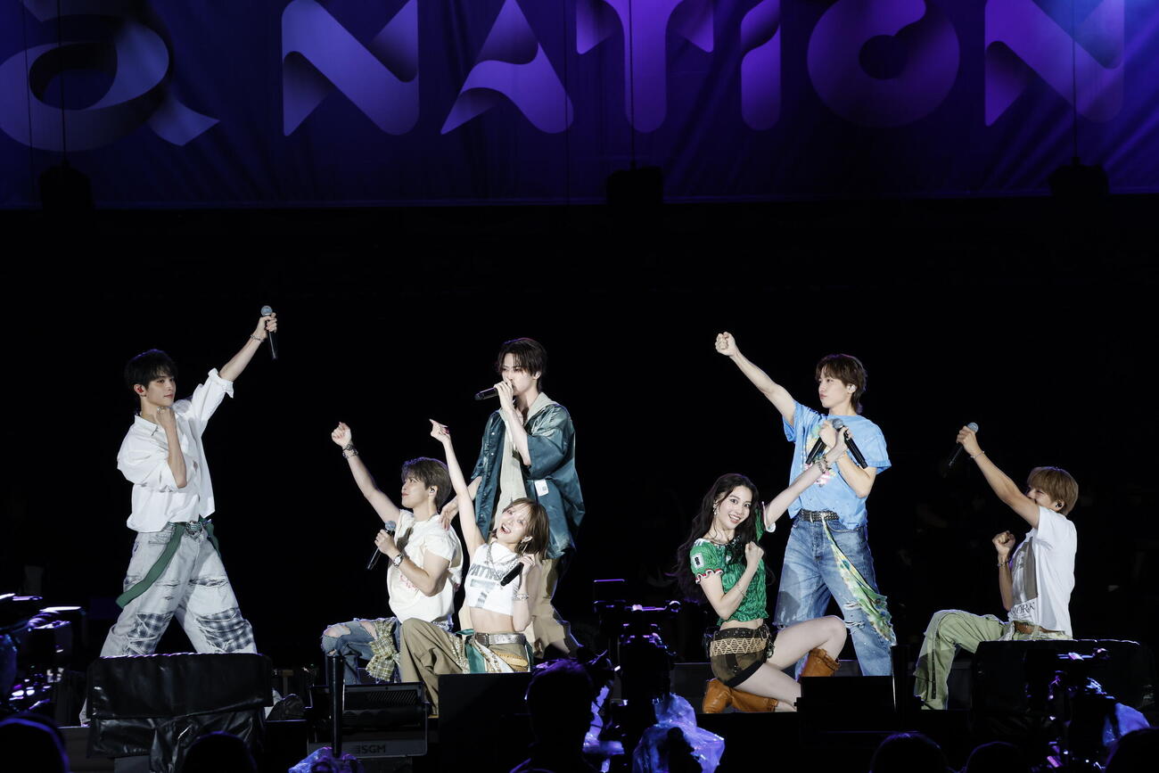 「a－nation 2026」でパフォーマンスするGENIC