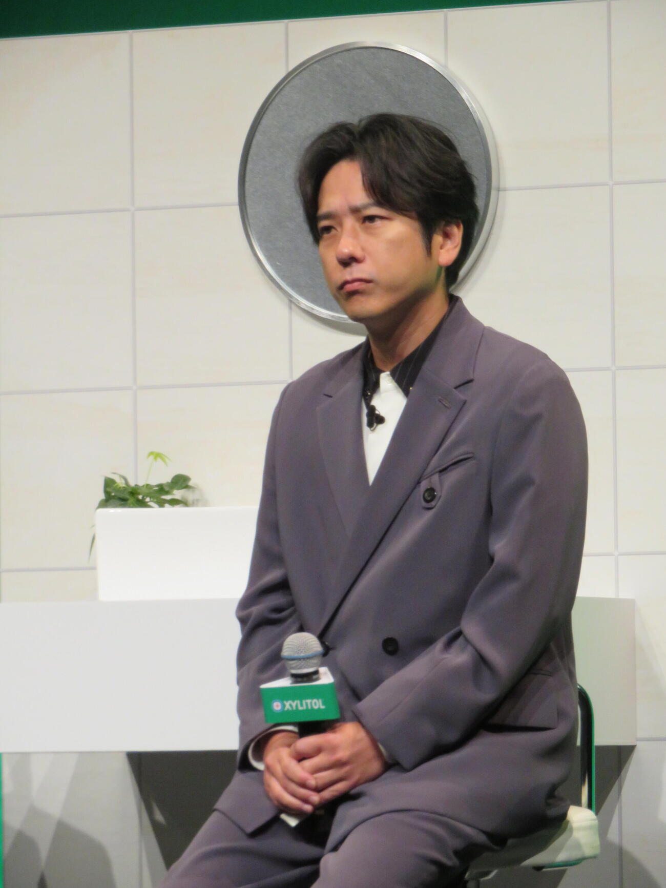 ロッテ・キシリトール30周年新戦略＆新CM発表会に出席した二宮和也（撮影・村上幸将）