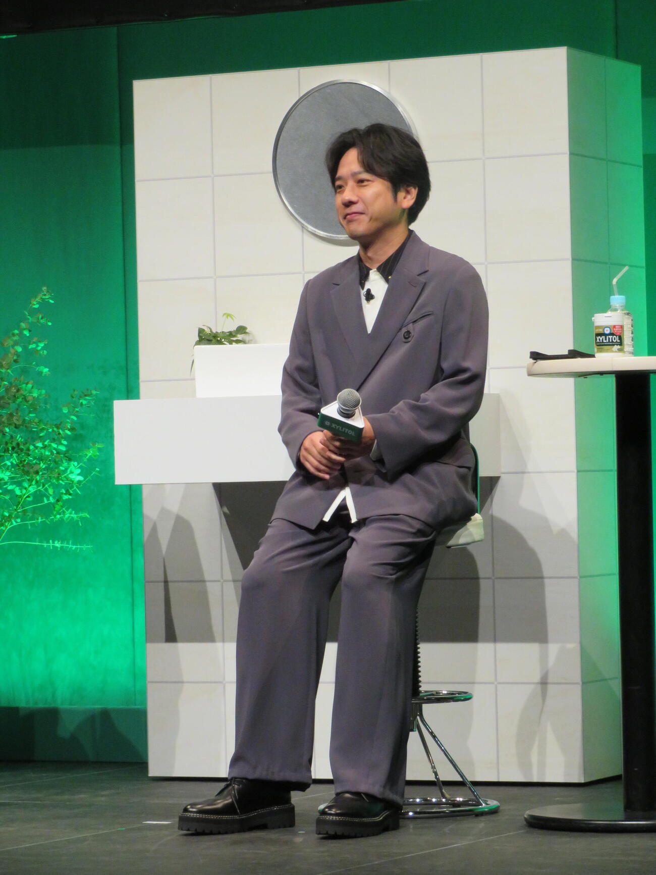 ロッテ・キシリトール30周年新戦略＆新CM発表会に出席した二宮和也（撮影・村上幸将）