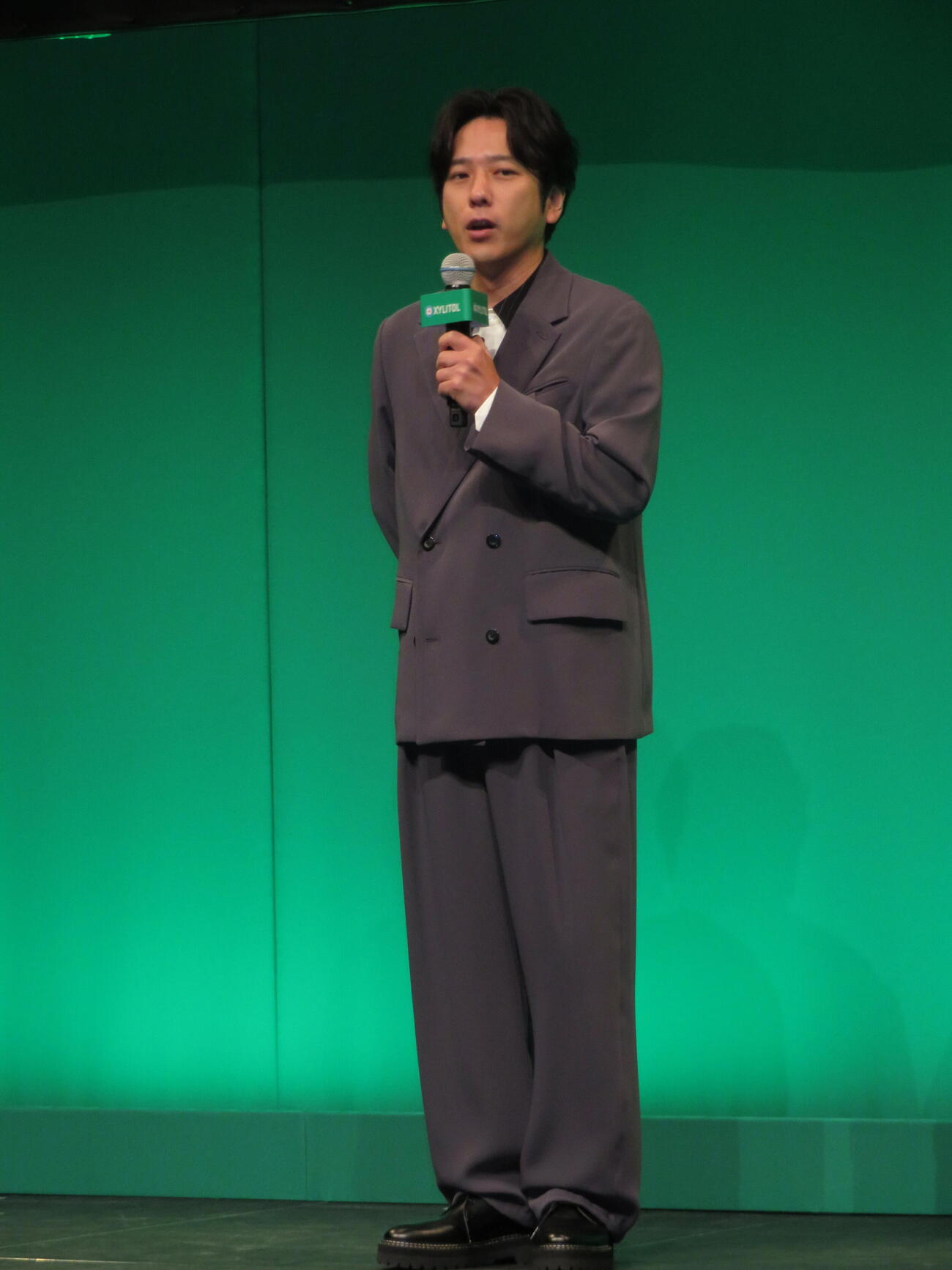 ロッテ・キシリトール30周年新戦略＆新CM発表会に出席した二宮和也（撮影・村上幸将）