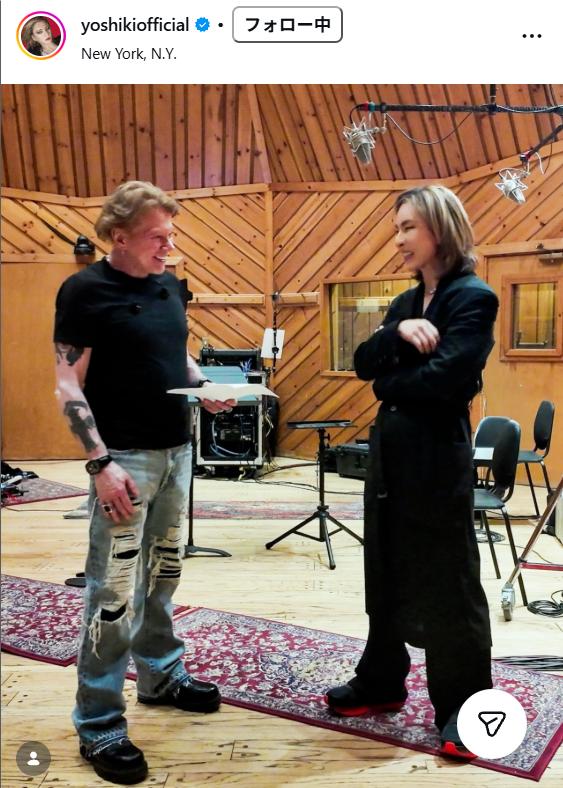 YOSHIKIのインスタグラムから