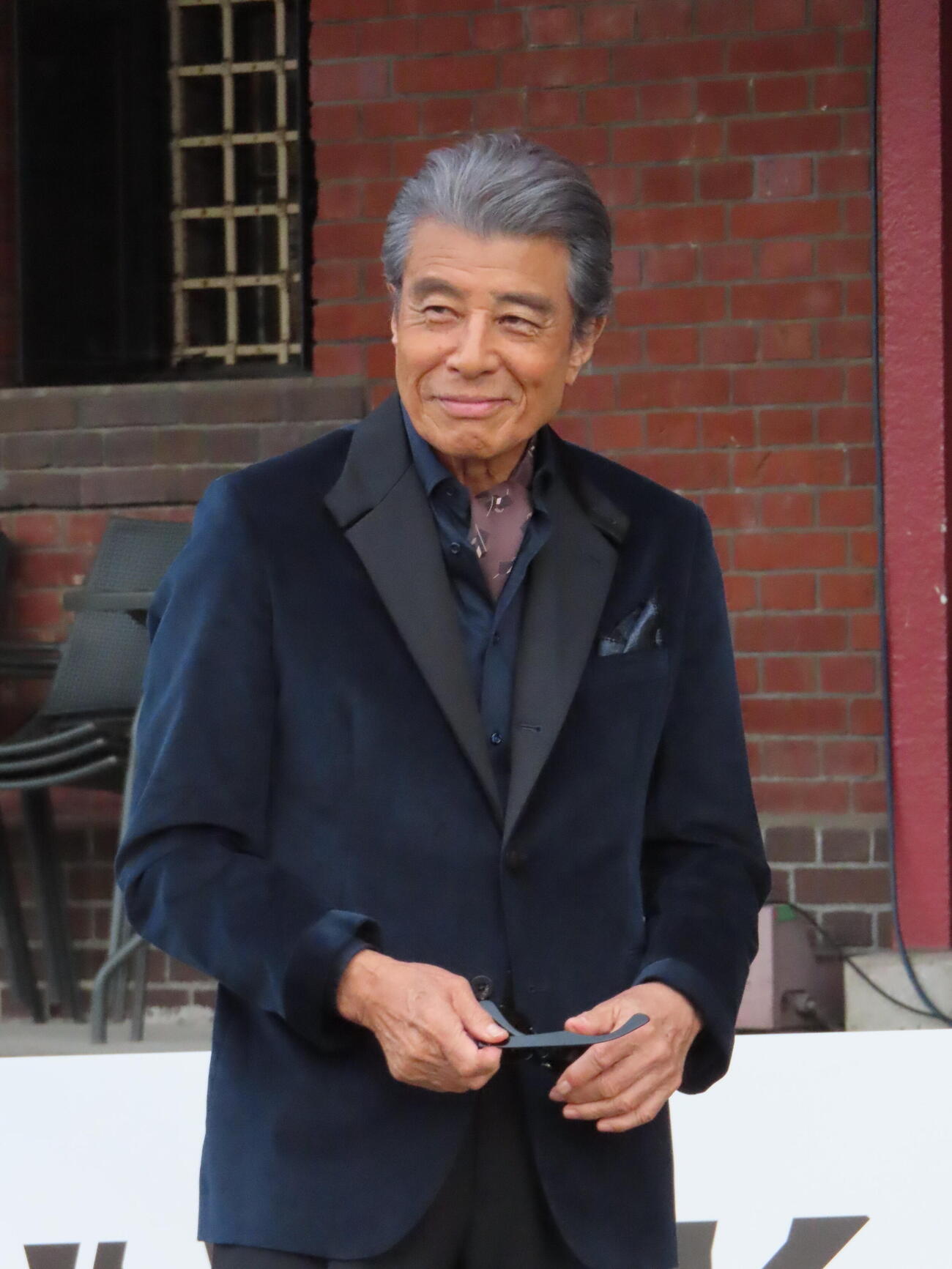 あぶない刑事40周年プロジェクトのキックオフイベントに登場した舘ひろし　（撮影・鎌田良美）