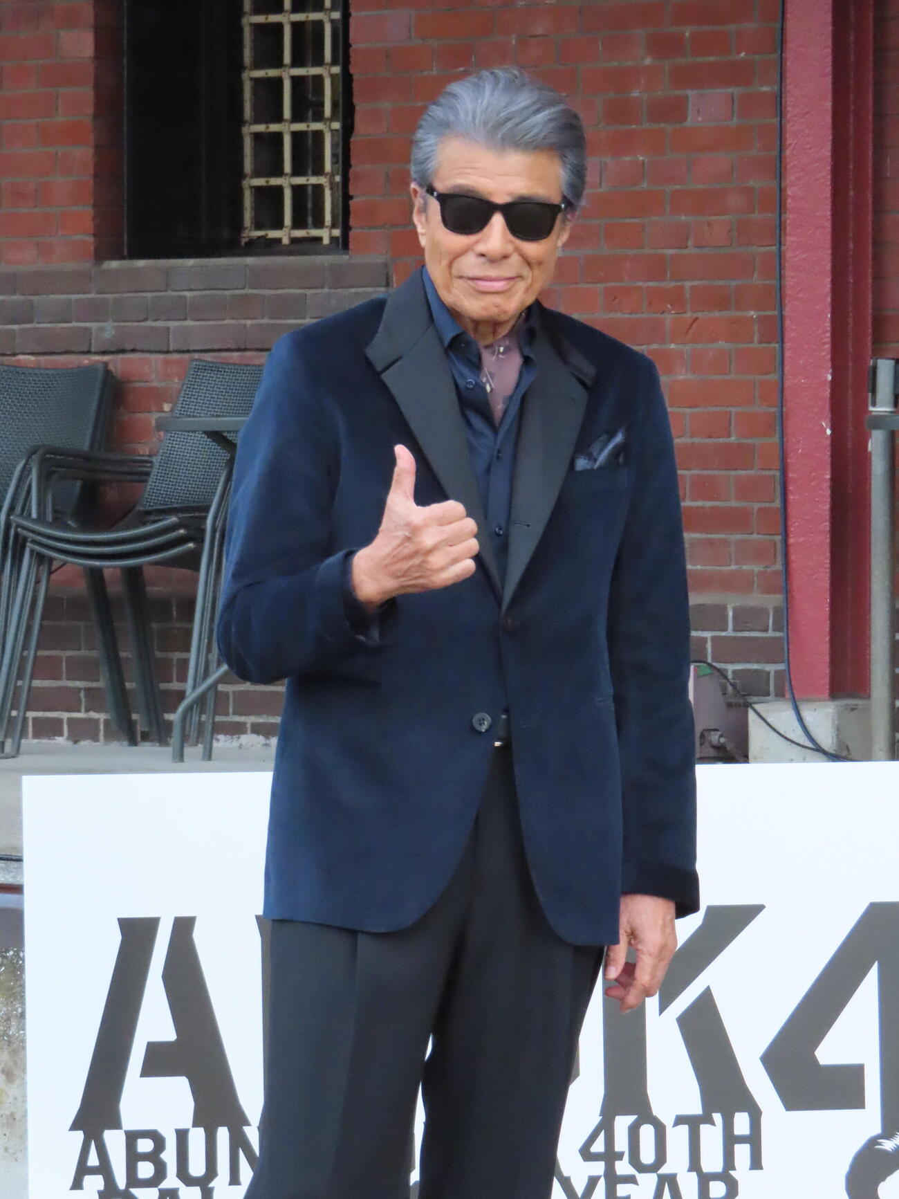 あぶない刑事40周年プロジェクトのキックオフイベントに登場した舘ひろし　（撮影・鎌田良美）