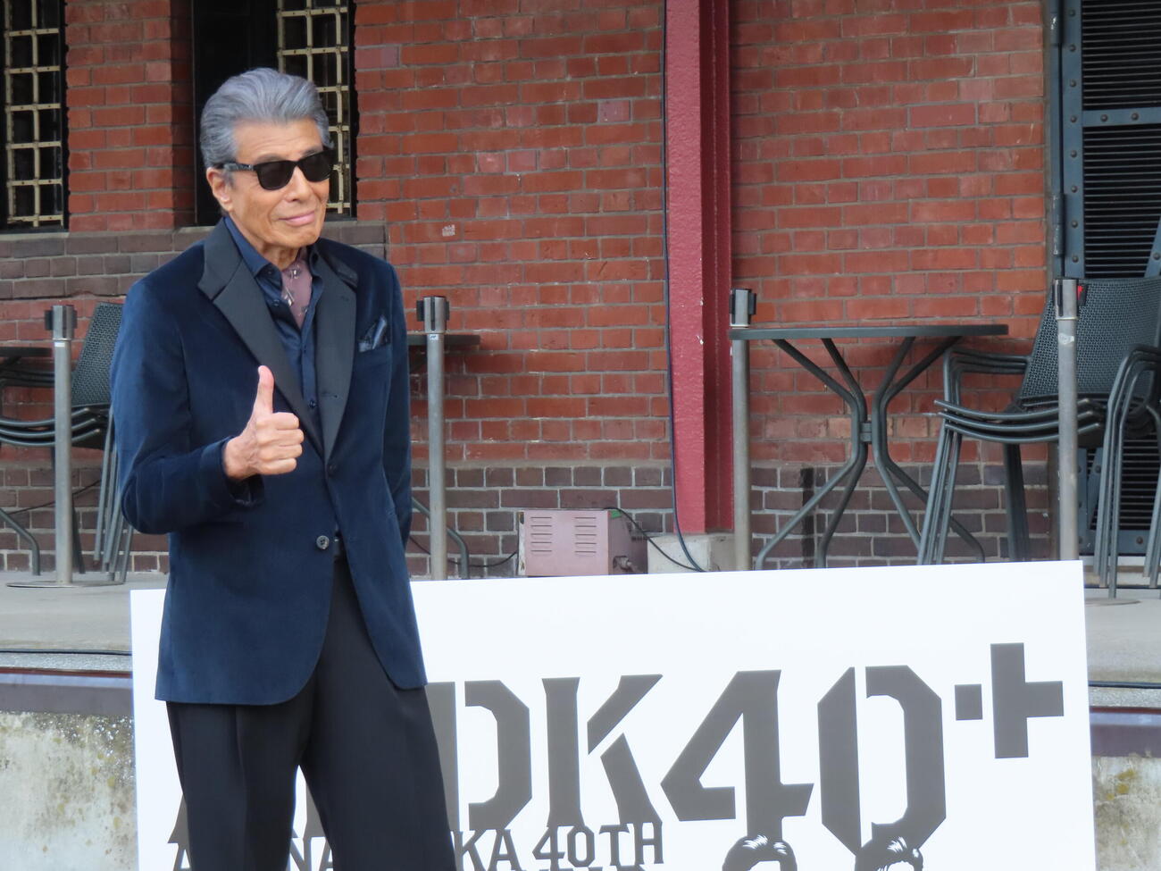 あぶない刑事40周年プロジェクトのキックオフイベントに登場した舘ひろし　（撮影・鎌田良美）