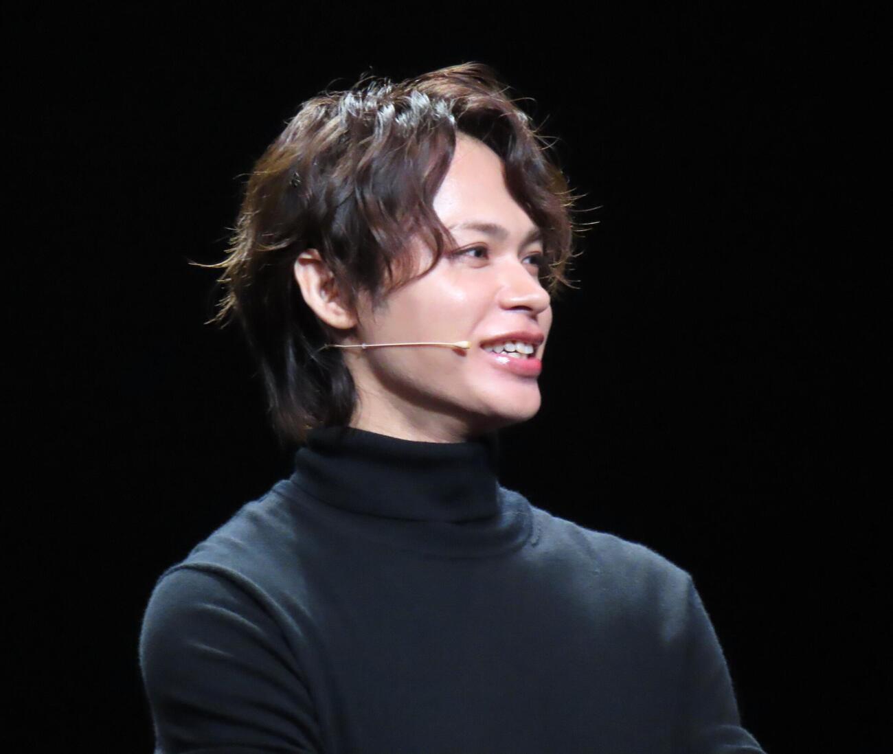 舞台「ノッキンオン・ロックドア　THE STAGE」（6日開始、東京・EXシアター有明など）取材会及び公開ゲネプロに出席した上田竜也（撮影・会田京叶）