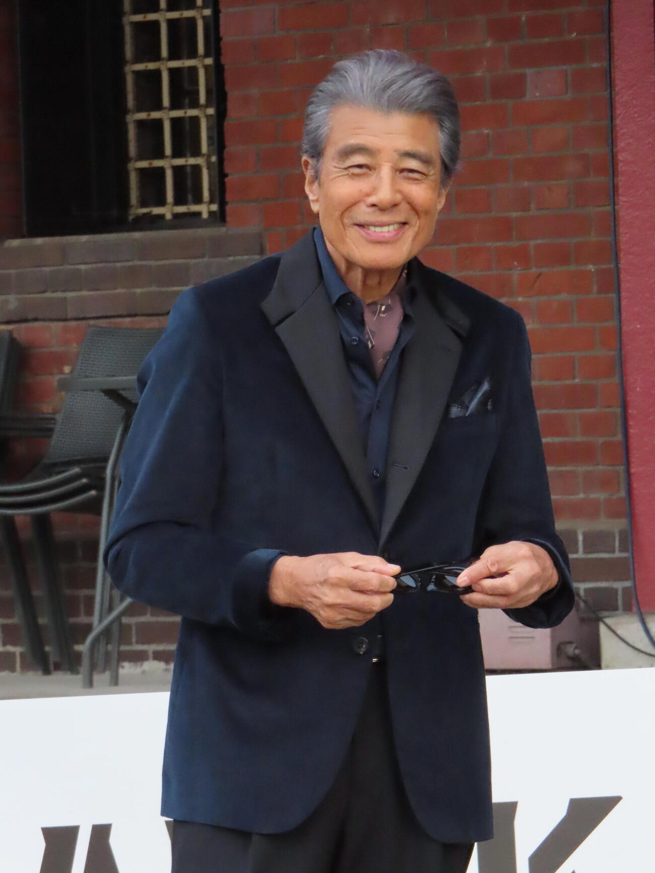 あぶない刑事40周年プロジェクトのキックオフイベントに登場した舘ひろし　（撮影・鎌田良美）