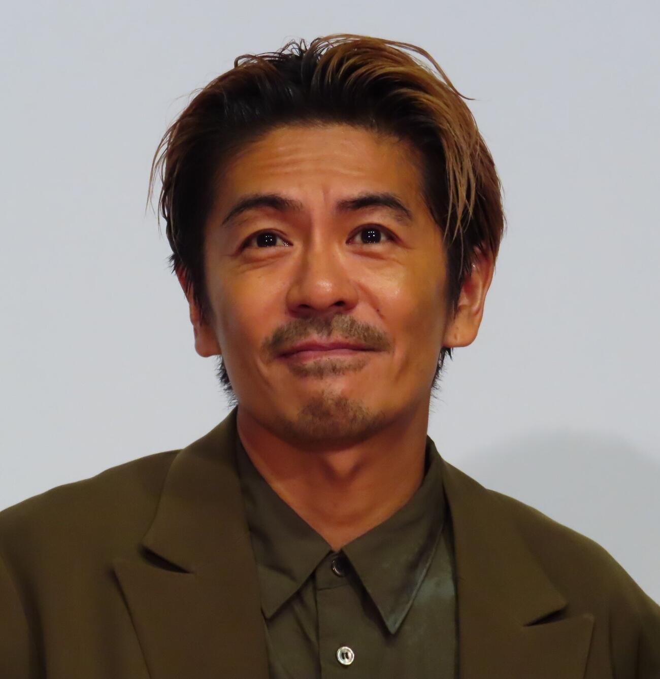 「見上げてごらん」完成披露上映会に登壇した森田剛