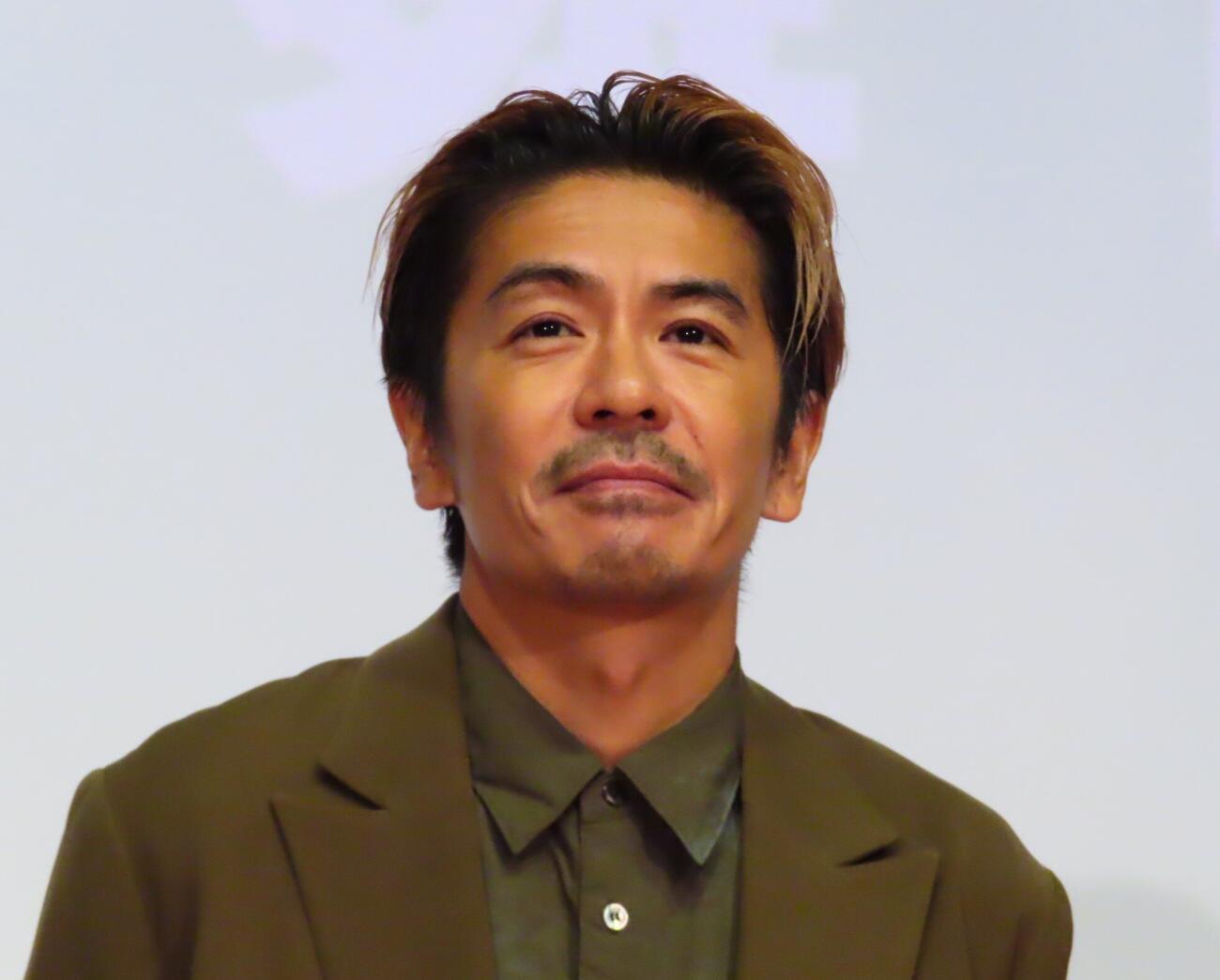 「見上げてごらん」完成披露上映会に登壇した森田剛