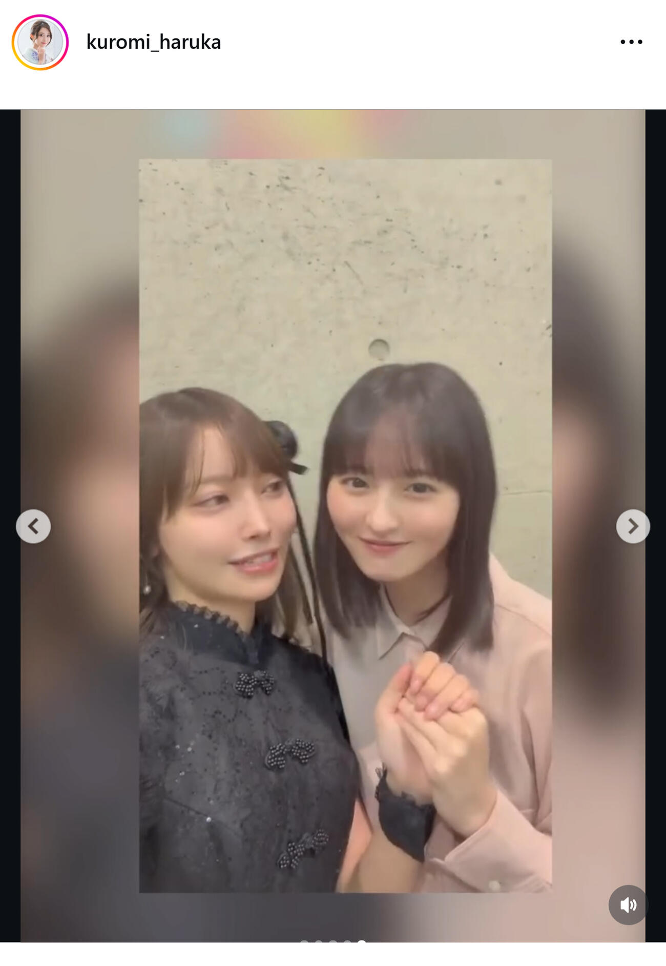乃木坂46黒見明香のインスタグラムから