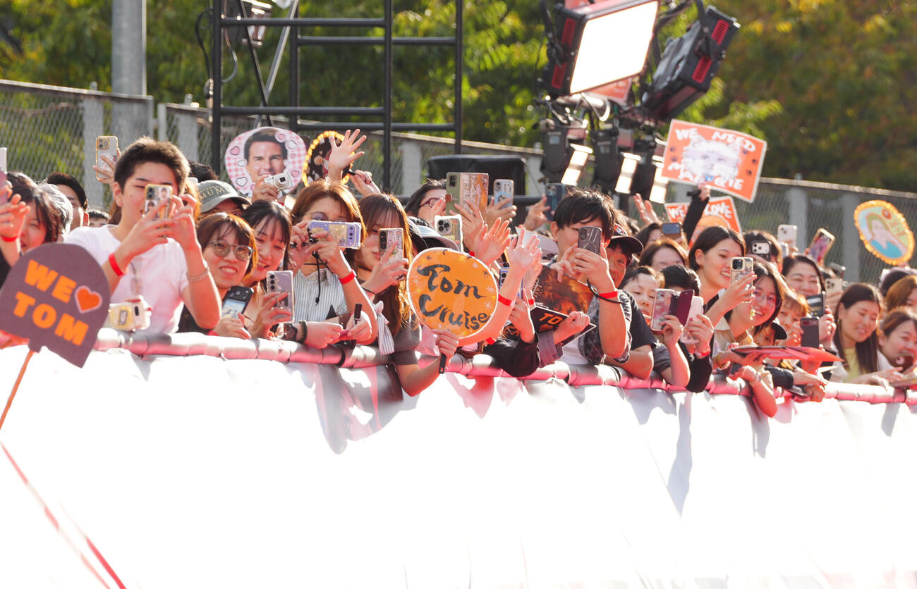 「DIGGER／ディガー」ジャパンプレミアに参加するファン（撮影・江口和貴）