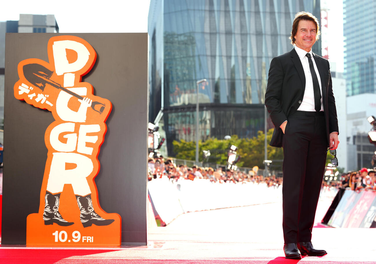 「DIGGER／ディガー」ジャパンプレミアに登場したトム・クルーズ（撮影・江口和貴）