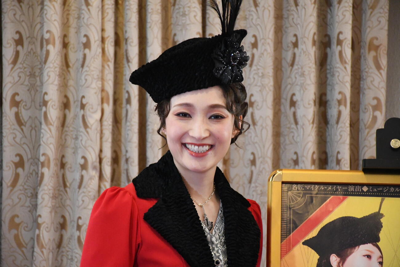 ミュージカル「ファニー・ガール」の取材会に出席した望海風斗（撮影・阪口孝志）