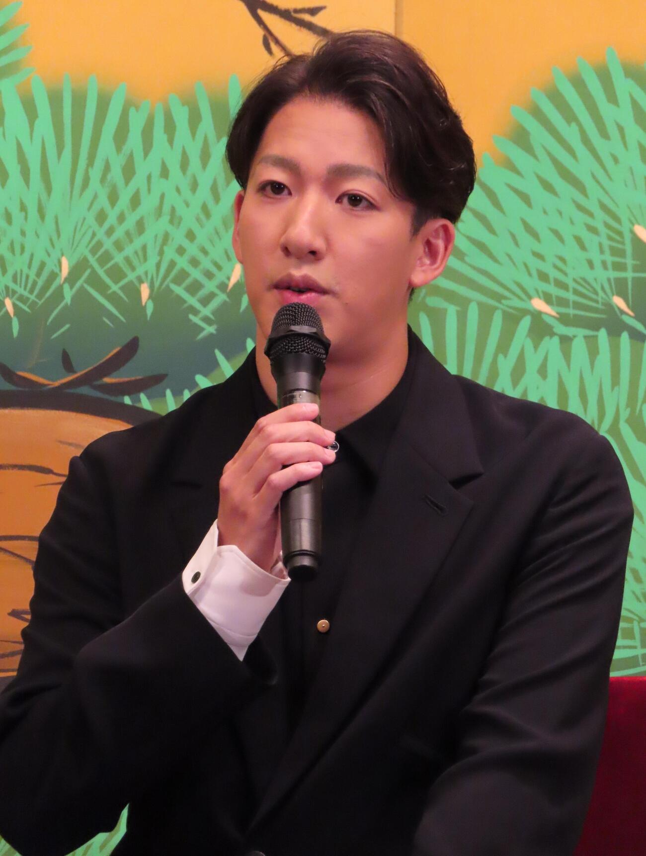 「吉例顔見世大歌舞伎」で上演する「仮名手本忠臣蔵」取材会に出席した尾上右近