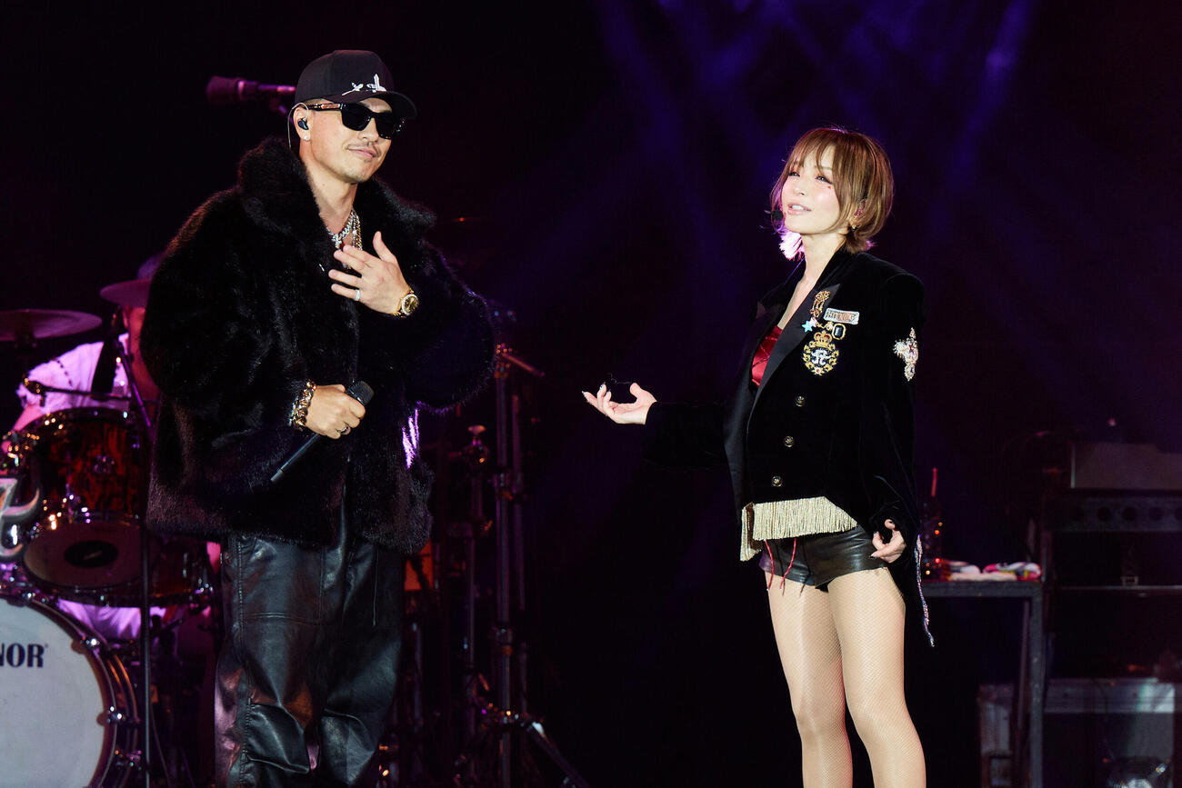 10月4日の「a－nation」で共演した浜崎あゆみとAK－69