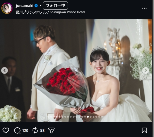 天木じゅんのインスタグラムから
