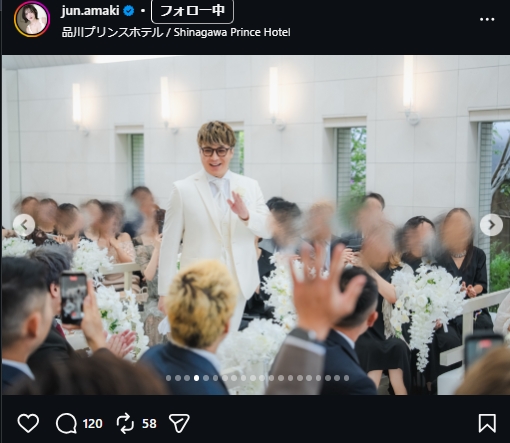 天木じゅんのインスタグラムから