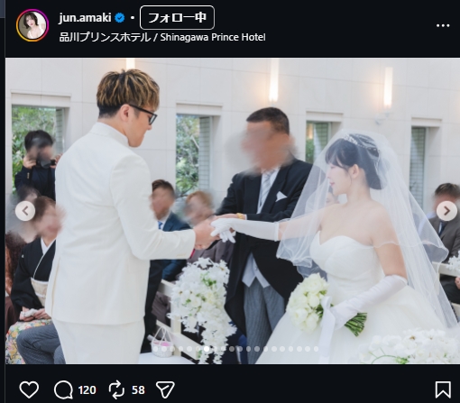 天木じゅんのインスタグラムから