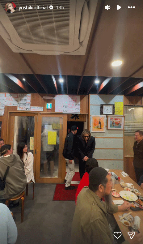 YOSHIKIのインスタグラムから