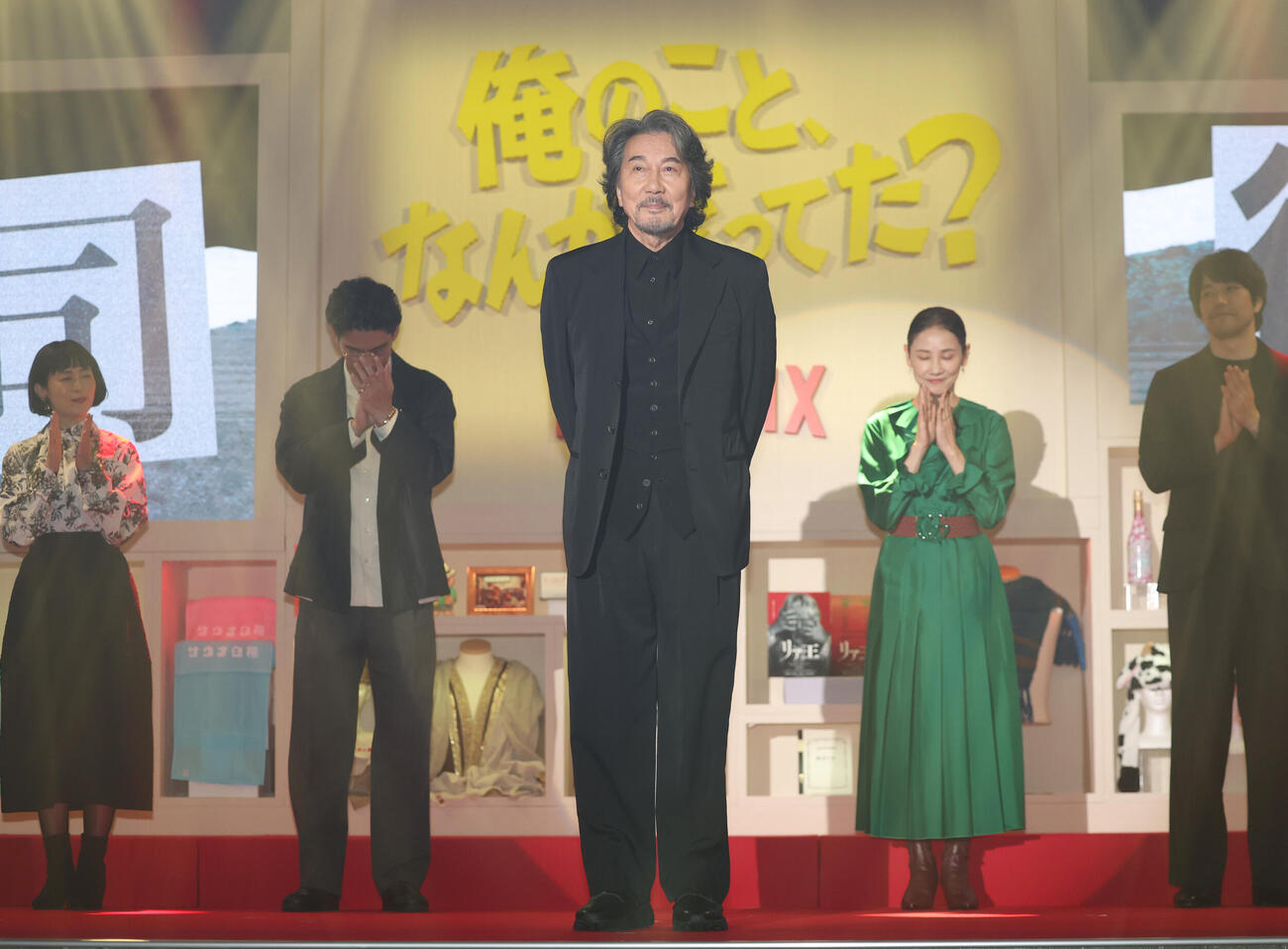 完成報告会イベントに登壇した役所広司（撮影・増田悦実）