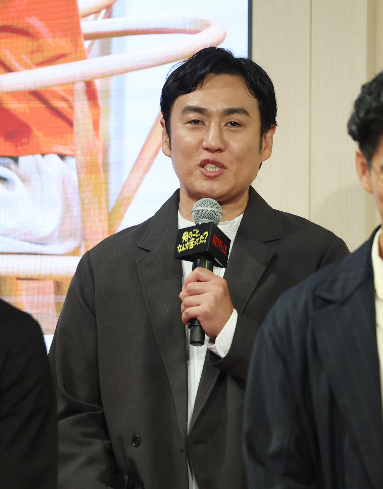 完成報告会イベントに登壇し話をする山本博（撮影・増田悦実）