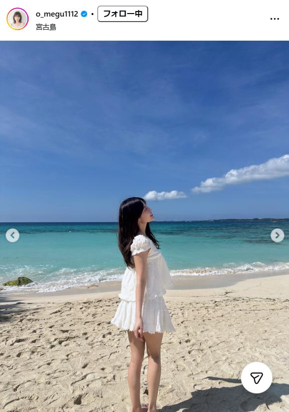 谷口めぐのインスタグラムから