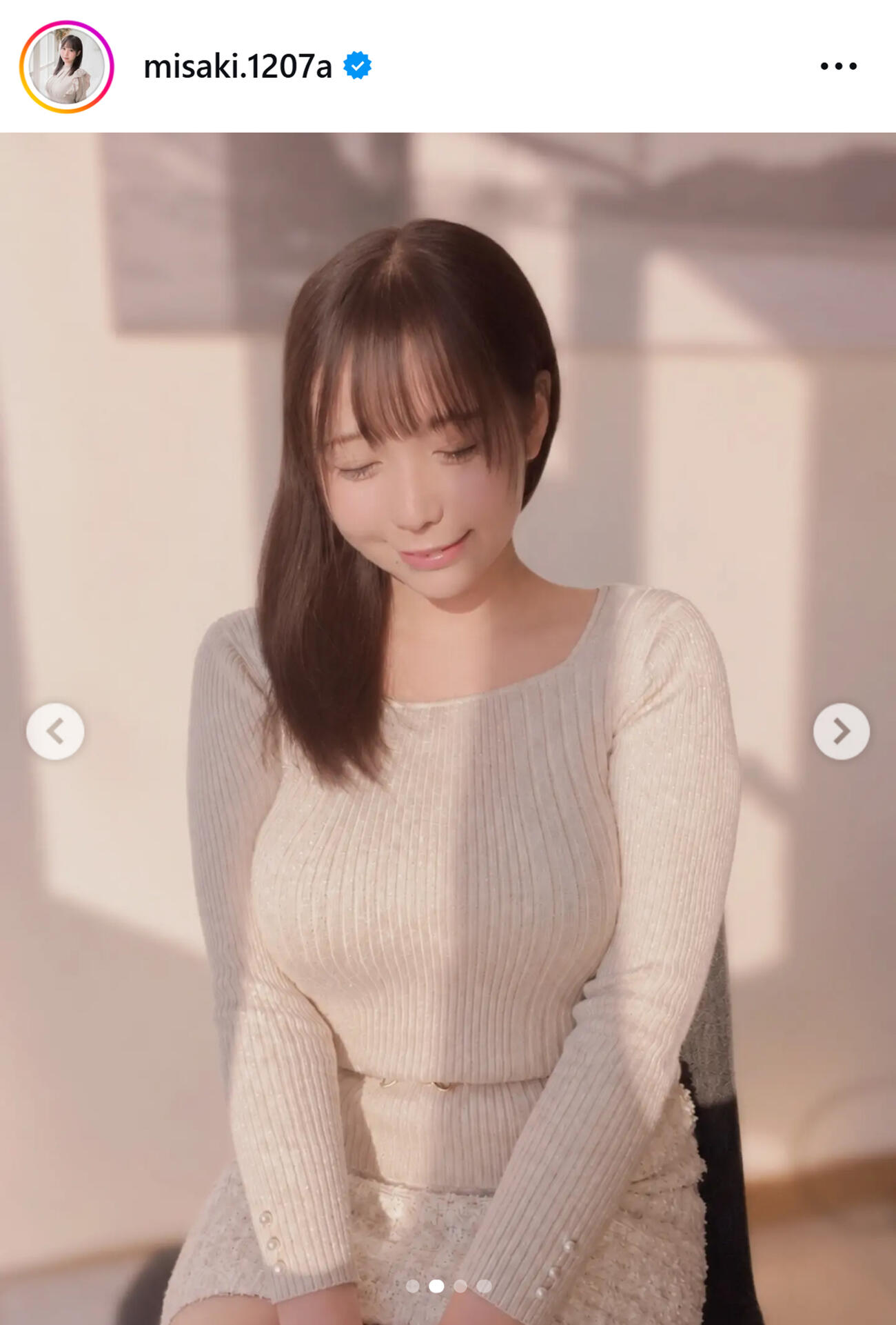 藤田美咲アナのインスタグラムから