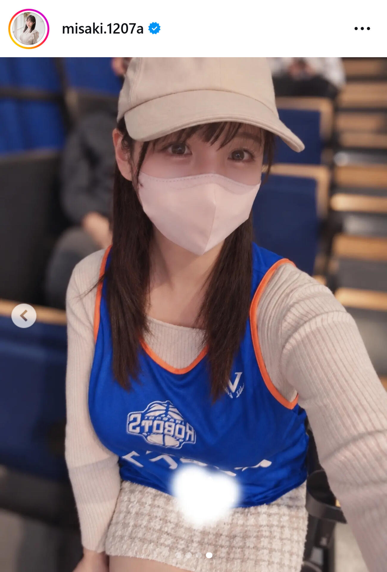 藤田美咲アナのインスタグラムから